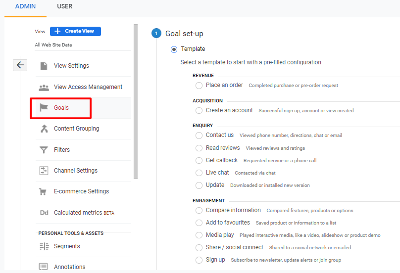 configuration de l'objectif